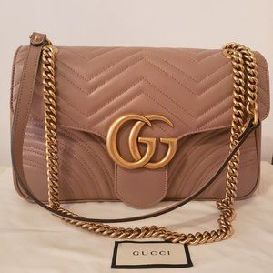 GUCCI Marmont Medium Dusty Rose
